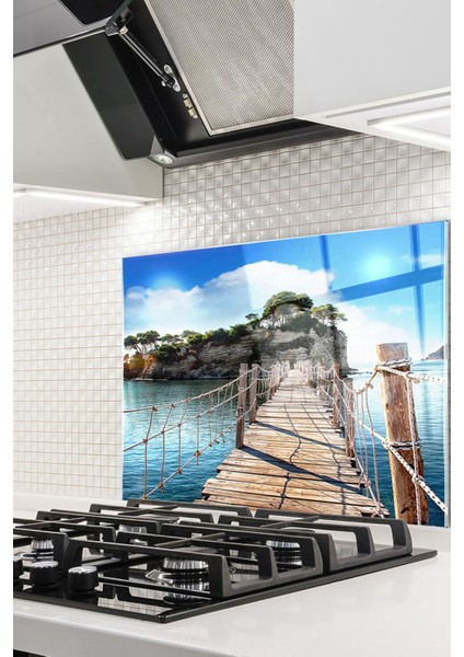 Cam Ocak Arkası Koruyucu Ankastre Arkası Koruyucu | Köprü