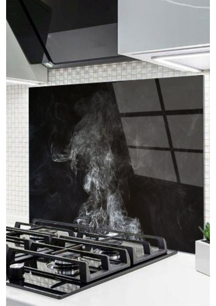 Cam Ocak Arkası Koruyucu Ankastre Arkası Koruyucu | Duman