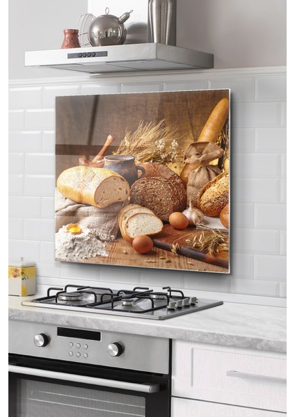 Ocak Arkası Cam Koruyucu Tezgah Ankastre Arkası Koruyucu | Ekmekler ve Buğday