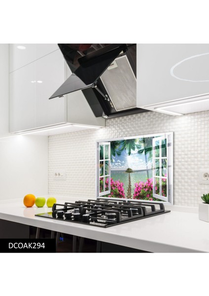 Cam Ocak Arkası Koruyucu | Pencere ve Ada