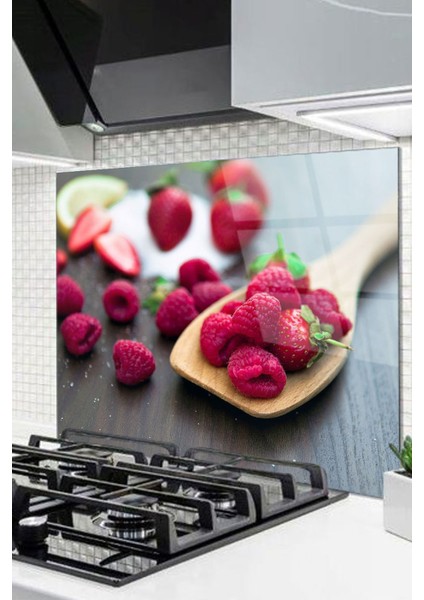 Cam Ocak Arkası Koruyucu Ankastre Arkası Koruyucu | Ahududu