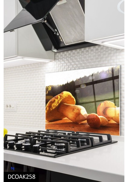 Cam Ocak Arkası Koruyucu | Mantar