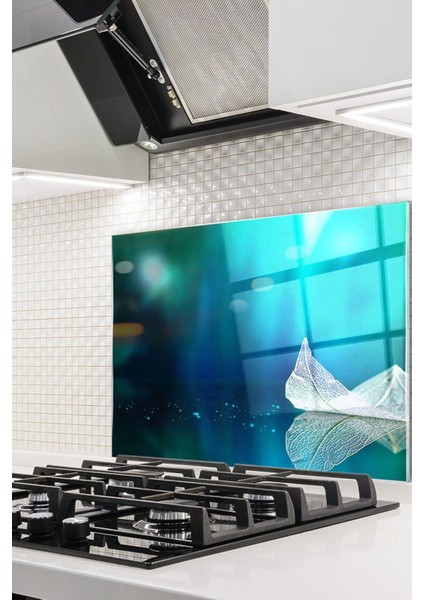 Cam Ocak Arkası Koruyucu Ankastre Arkası Koruyucu | Yaprak