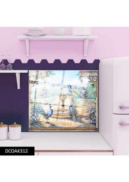 Cam Ocak Arkası Koruyucu Ankastre Arkası Koruyucu | Tavuz Kuşu modelleri