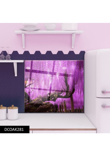 Cam Ocak Arkası Koruyucu Ankastre Arkası Koruyucu | Lila modelleri