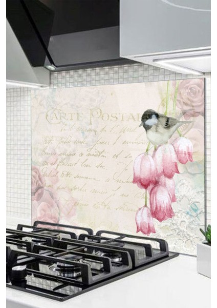 Cam Ocak Arkası Koruyucu Ankastre Arkası Koruyucu Kart Postal