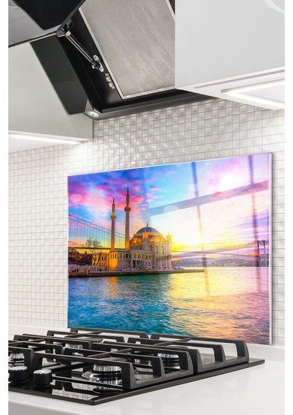 Cam Ocak Arkası Koruyucu Ankastre Arkası Koruyucu | Camii