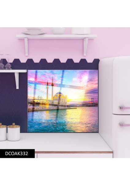 Cam Ocak Arkası Koruyucu Ankastre Arkası Koruyucu | Camii modelleri