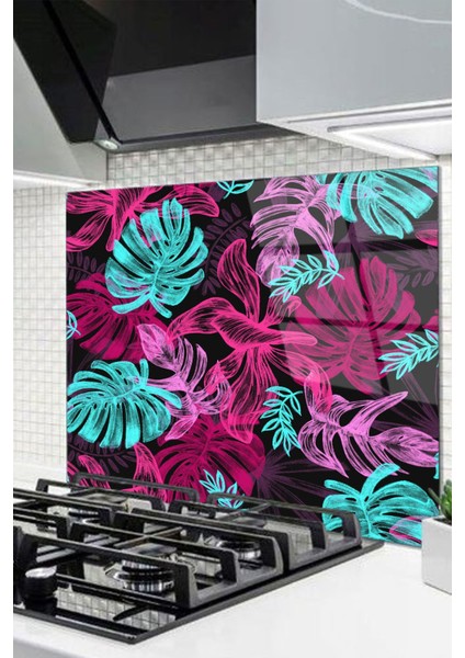 Cam Ocak Arkası Koruyucu Ankastre Arkası Koruyucu | Yaprak