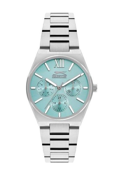 SL.09.2243.4.05 Quartz Çelik Gri Mavi Kadran 34 mm Kadın Kol Saati