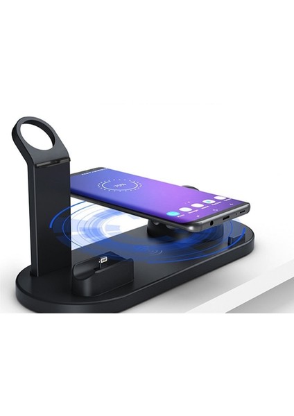 Bluetooth Kulaklık Kablosuz Şarj Masası Standı 6'sı 1 Arada (Yurt Dışından) fırsatları