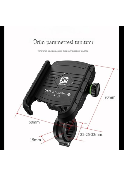 Akıllı Kablosuz Hızlı Şarj Cep Telefonu Tutucusu (Yurt Dışından) fırsatları