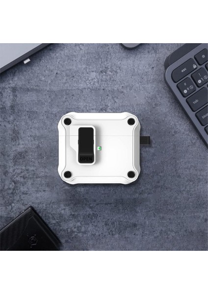 Tam Vücut Darbeye Dayanıklı Sert Kabuk, Emniyet Kilidi ile Airpdos'larla Uyumlu Bluetooth Kulaklık Kılıfı 3 (Yurt Dışından) fiyatları