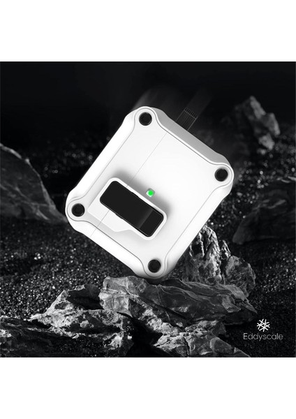 Tam Vücut Darbeye Dayanıklı Sert Kabuk, Emniyet Kilidi ile Airpdos'larla Uyumlu Bluetooth Kulaklık Kılıfı 3 (Yurt Dışından) fırsatları