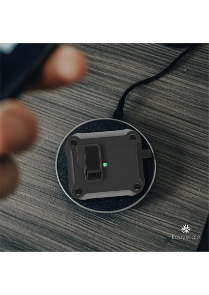 Tam Vücut Darbeye Dayanıklı Sert Kabuk, Emniyet Kilidi ile Airpdos'larla Uyumlu Bluetooth Kulaklık Kılıfı 3 (Yurt Dışından) modelleri