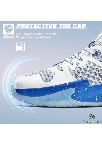 Unisex Basketbol Ayakkabıları Çocuk Basketbol Açık Hava Spor Ayakkabıları (Yurt Dışından)