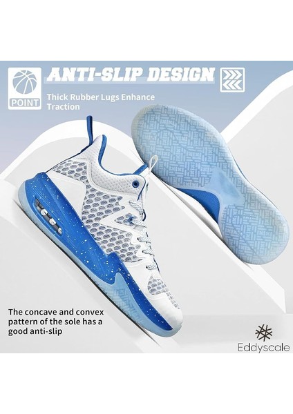 Unisex Basketbol Ayakkabıları Çocuk Basketbol Açık Hava Spor Ayakkabıları (Yurt Dışından)