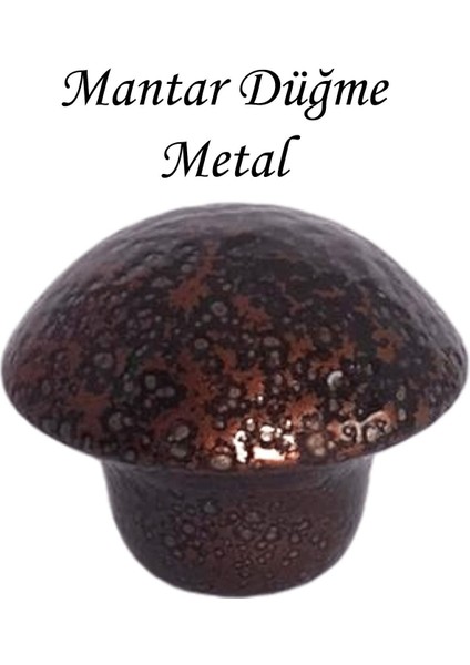 Bakır Mantar Düğme Kulp Mobilya Çekmece Dolap Kapak Kulbu Metal Kulp Aksesuarları Vidalı