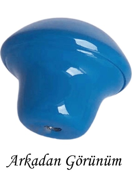 3 Adet Mavi Mantar Düğme Kulp Çocuk Bebek Mobilya Çekmece Dolap Kapak Kulbu Metal Kulp Aksesuarları Vidalı fırsatları