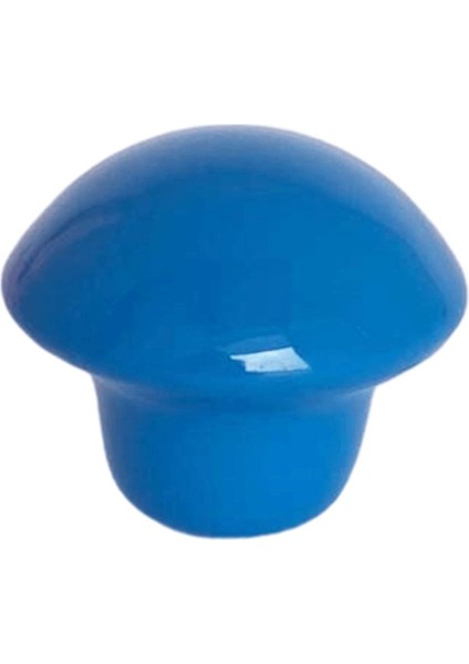 3 Adet Mavi Mantar Düğme Kulp Çocuk Bebek Mobilya Çekmece Dolap Kapak Kulbu Metal Kulp Aksesuarları Vidalı indirimleri