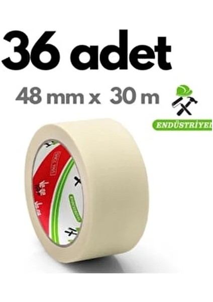 Vege Maskeleme Bant Endüstriyel 48MM*30MT Maskeleme 80 °c