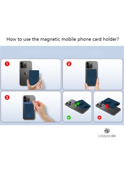 Manyetik Kart Tutucu Hepsi Bir Arada Cep Telefonu Hava Yastığı Tutucusu Tüm Akıllı Telefonlarla Uyumludur (Yurt Dışından)