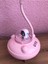 Özel Üretim Planet Ufo Gezegen USB Şarjlı Mini Gece Lambalı Masa Üstü Fan Vantilatör Pembe 1