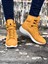 Bağcıklı Camel Sarı Kısa Boksör Unisex Spor Postal Bot 3