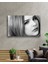 Siyah Beyaz Insan Fotoğrafları Kadın Cam Tablo 2