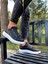 3 Bantlı Cilt Deri Ortopedik Taban Siyah (Beyaz ) Erkek Günlük Sneaker Ayakkabı 3