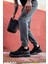 Bağcıklı Süet Ortopedik Yüksek Taban Siyah (Siyah ) Erkek Günlük Sneaker Ayakkabı 4
