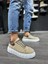Bağcıklı Süet Ortopedik Yüksek Taban Vizon Süet Erkek Günlük Sneaker Ayakkabı 1