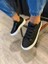 3 Bantlı Cilt Deri Ortopedik Taban Siyah (Beyaz ) Erkek Günlük Sneaker Ayakkabı 2