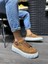 Bağcıklı Süet Ortopedik Yüksek Taban Taba Erkek Günlük Sneaker Ayakkabı 1