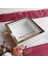 25X25 cm Ledli Isimli Beyaz-Rose Yarı Pleksi Kaplamalı Derin Anı Çerçevesi! Gül Kutusu! 1
