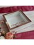 25X25 cm Ledli Isimli Beyaz-Rose Yarı Pleksi Kaplamalı Derin Anı Çerçevesi! Gül Kutusu! 2