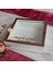 25X25 cm Ledli Isimli Beyaz-Rose Yarı Pleksi Kaplamalı Derin Anı Çerçevesi! Gül Kutusu! 3