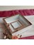 25X25 cm Isimli Beyaz-Rose Yarı Pleksi Kaplamalı Derin Anı Çerçevesi! Gül Kutusu! Ledsiz 4