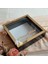 25X25 cm Ledli Isimli Siyah-Gold Yarı Pleksi Kaplamalı Derin Anı Çerçevesi! Gül Kutusu! 2
