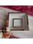 25X25 cm Fotoğraf Bölümlü Ledli Isimli Beyaz-Rose Yarı Pleksi Kaplamalı Derin Anı Çerçevesi! Gül Kutusu! 2