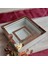 25X25 cm Fotoğraf Bölümlü Ledli Isimli Beyaz-Rose Yarı Pleksi Kaplamalı Derin Anı Çerçevesi! Gül Kutusu! 5