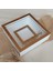 25X25 cm Fotoğraf Bölümlü Isimli Beyaz-Bronz Yarı Pleksi Kaplamalı Derin Anı Çerçevesi! Gül Kutusu! Ledsiz 2