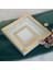 25X25 cm Fotoğraf Bölümlü Isimli Beyaz-Gold Yarı Pleksi Kaplamalı Derin Anı Çerçevesi! Gül Kutusu! Ledsiz 1