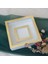 25X25 cm Fotoğraf Bölümlü Beyaz-Gold Yarı Pleksi Kaplamalı Derin Anı Çerçevesi! Gül Kutusu! Ledsiz Isimsiz 2