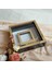 25X25 cm Fotoğraf Bölümlü Ledli Isimli Siyah-Gold Yarı Pleksi Kaplamalı Derin Anı Çerçevesi! Gül Kutusu! 3