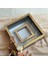 25X25 cm Fotoğraf Bölümlü Ledli Isimli Siyah-Gold Yarı Pleksi Kaplamalı Derin Anı Çerçevesi! Gül Kutusu! 4