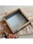 25X25 cm Fotoğraf Bölümlü Isimli Siyah-Gold Yarı Pleksi Kaplamalı Derin Anı Çerçevesi! Gül Kutusu! Ledsiz 2