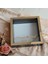 25X25 cm Fotoğraf Bölümlü Isimli Siyah-Gold Yarı Pleksi Kaplamalı Derin Anı Çerçevesi! Gül Kutusu! Ledsiz 4
