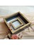 25X25 cm Fotoğraf Bölümlü Siyah-Gold Yarı Pleksi Kaplamalı Derin Anı Çerçevesi! Gül Kutusu! Ledsiz Isimsiz 4