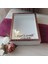 25X35 cm Ledli Isimli Beyaz-Rose Yarı Pleksi Kaplamalı Derin Anı Çerçevesi! Gül Kutusu! 2